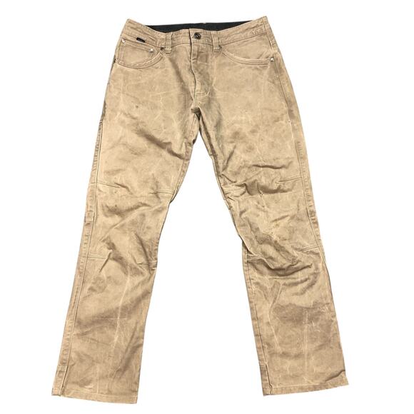 Kuhl Pants Mens 32x30 Tan Free Rydr Canvas Stretch Outdoor Vintage Patina Dye - Picture 1 of 16